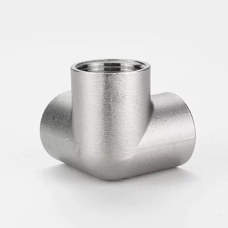 BSP ryðfríu stáli 3D tee píputengi