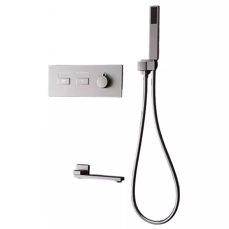 Minimalist Dark Gunmetal Dual-Outlet sturtuhaus