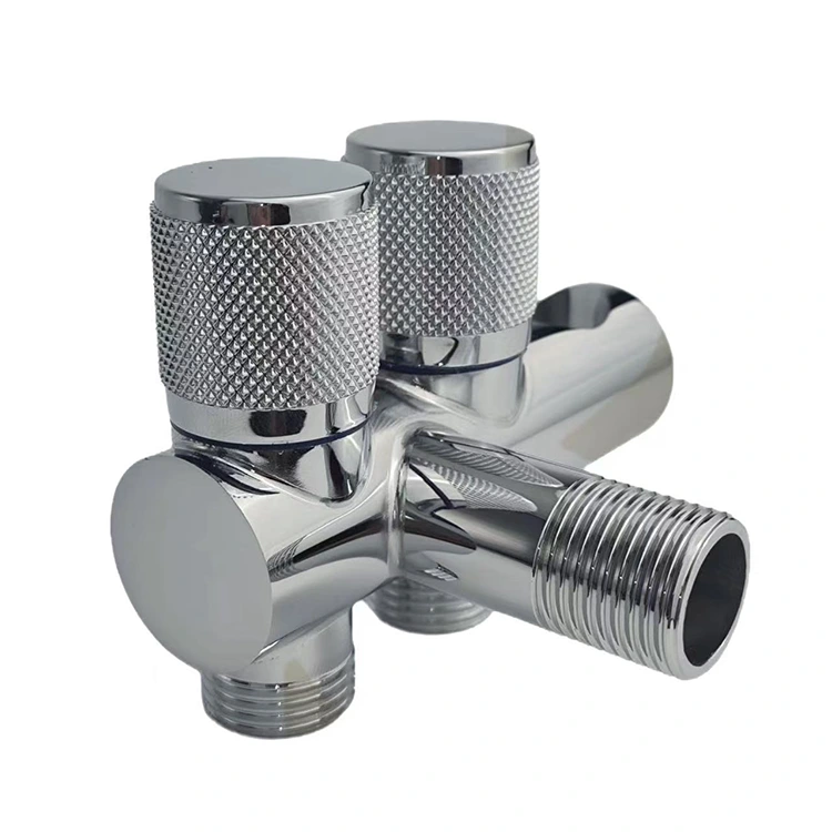 Veggfestur tvöfaldur hornventill